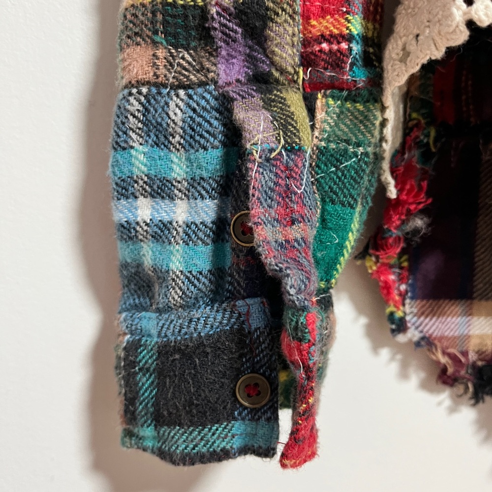 We The Free Multicolor Patchwork Plaid Button-Down Shirt - Picture 4 of 11